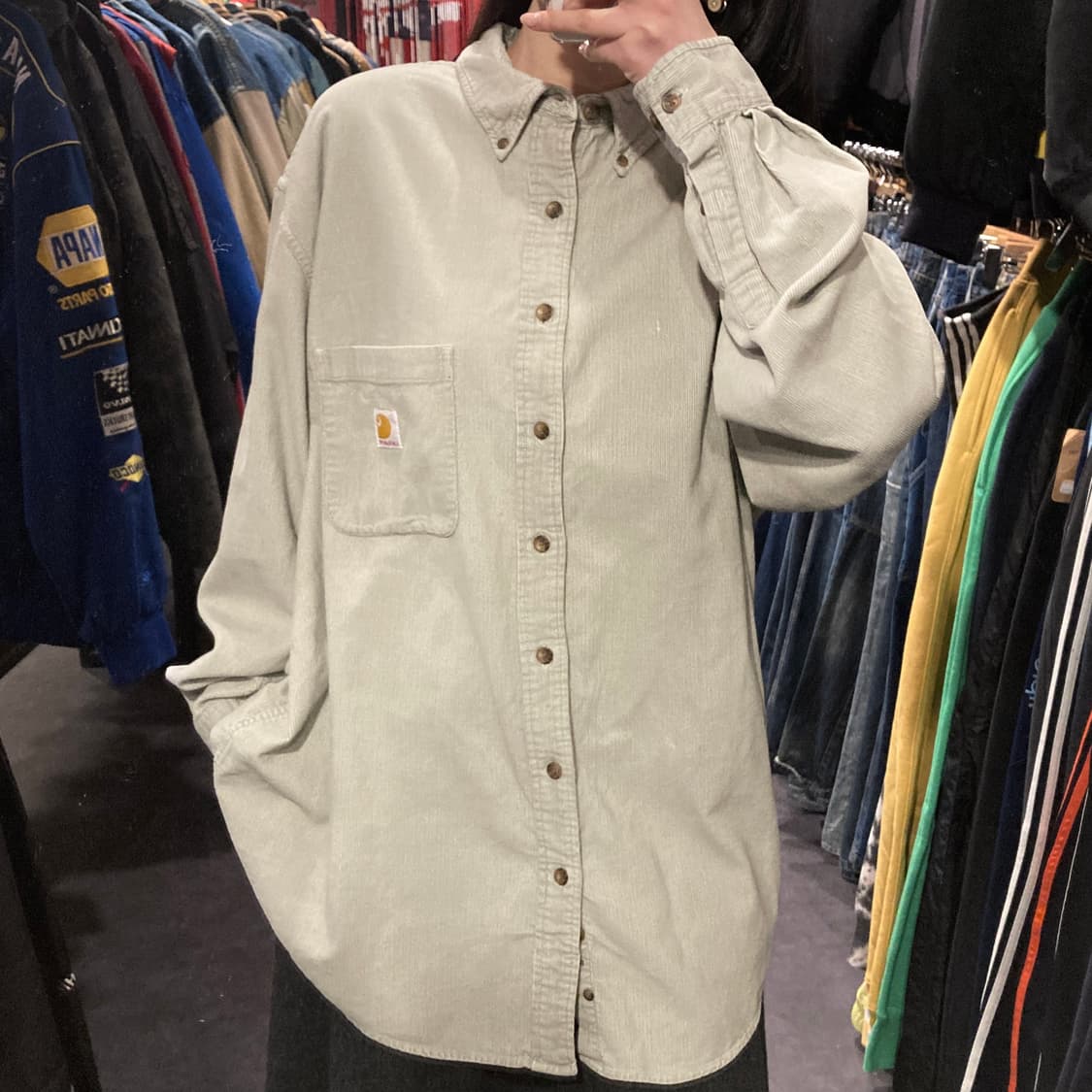 [IM] 칼하트 코듀로이 긴팔셔츠 라이트그레이 상품이미지4