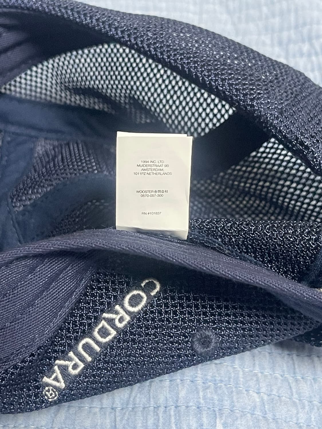 슈프림 캠프캡 박스로고 23SS 메쉬 코듀라 네이비 상품이미지5