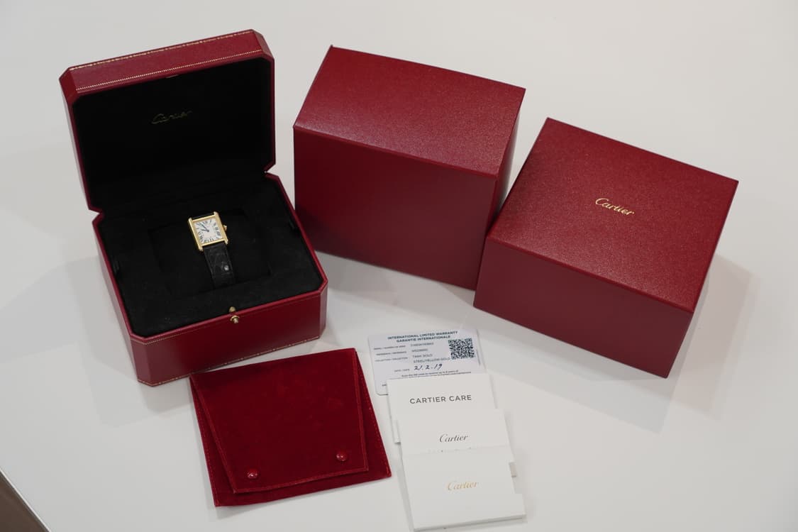 까르띠에 탱크 솔로 스몰 18k 금장 옐로우골드 상품이미지4