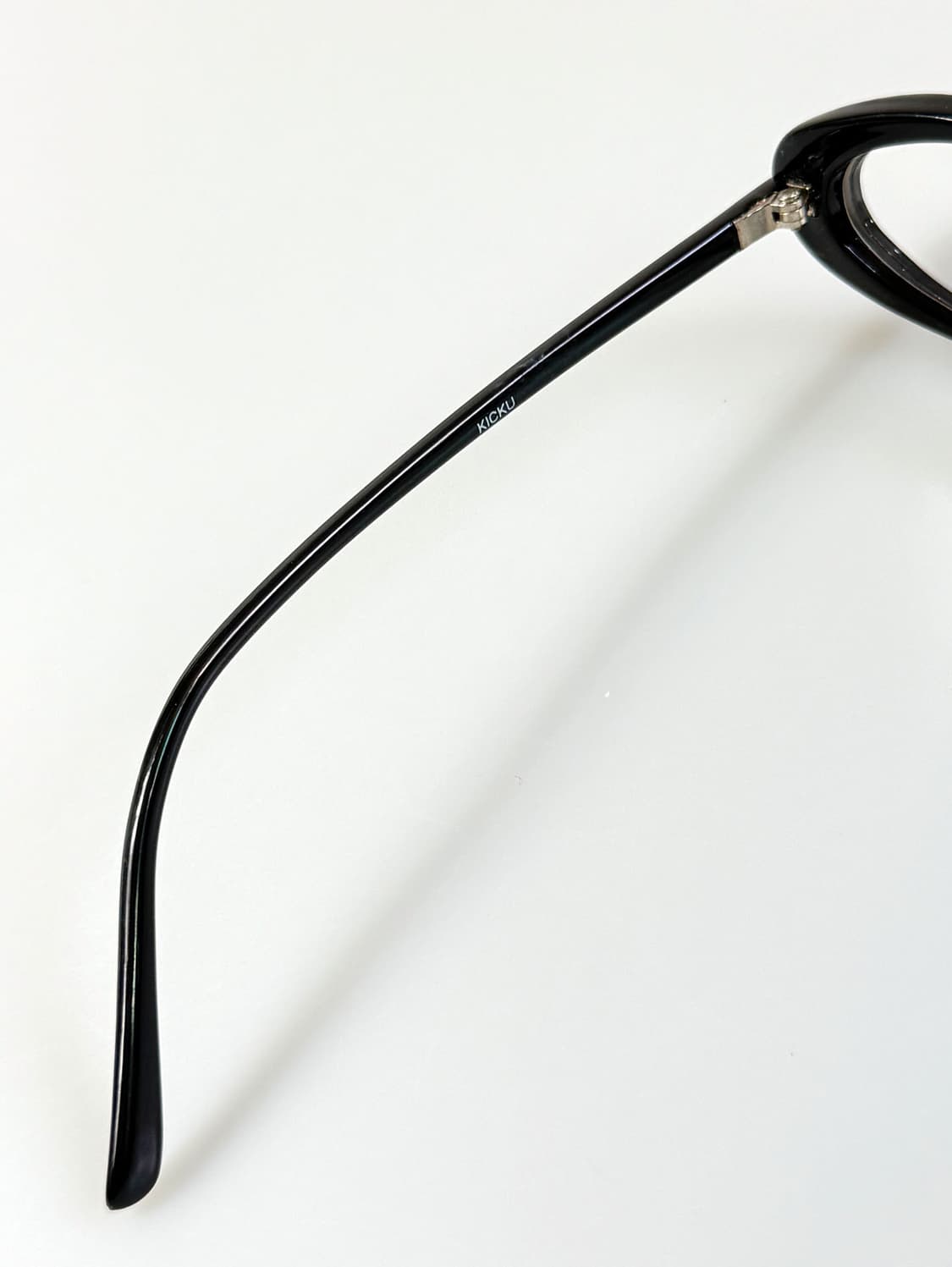 90s KICKU JAPAN 블랙 뿔테 캣아이 빈티지 안경 상품이미지7