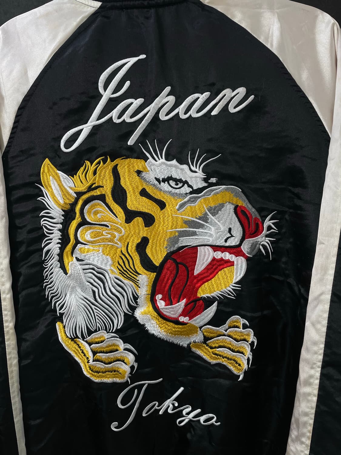 빈티지 Japan 호랑이 자수 스카잔 오버핏 스카쟌 L 상품이미지9