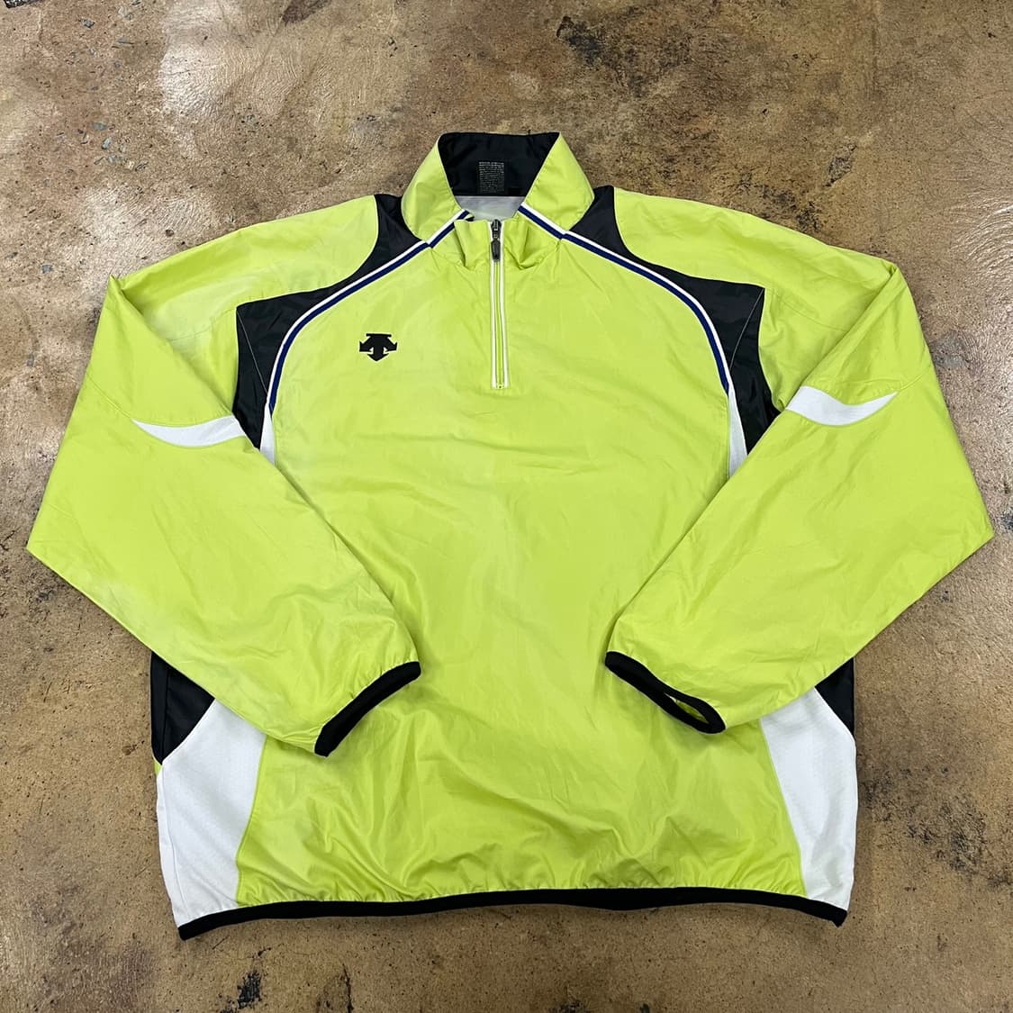 [정품/L] 데상트 형광 옐로우 하프집업 바람막이 b17 상품이미지2