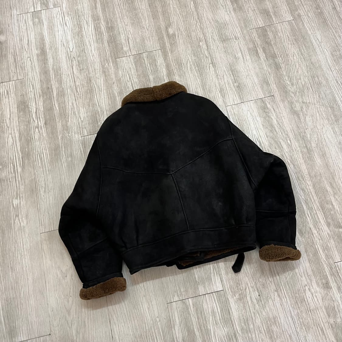 1980s 영국제 램스킨 퍼 무스탕  상품이미지4