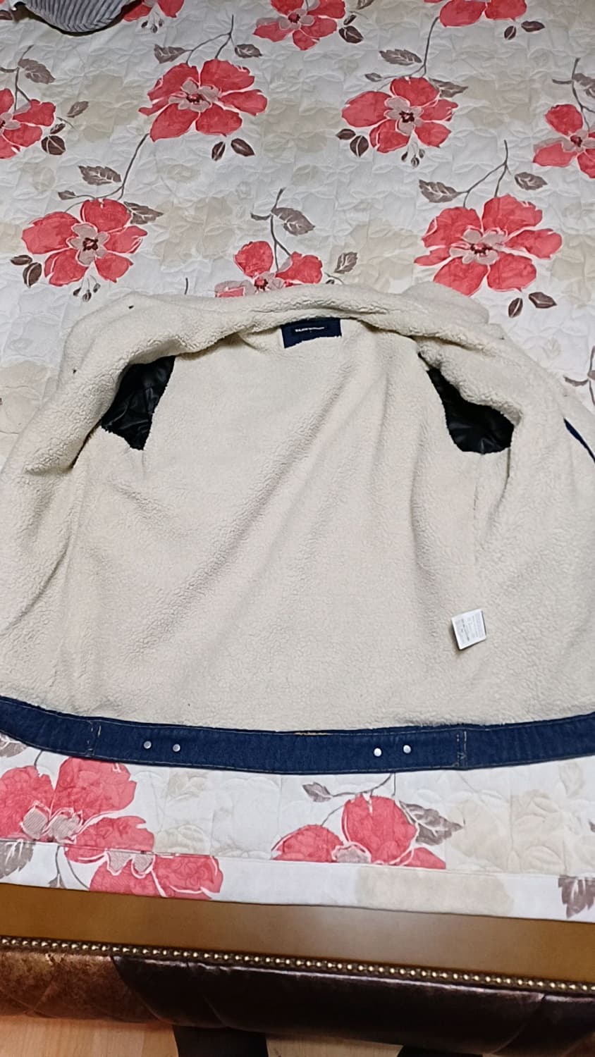 밴웍스 뽀글이청자켓 100 가슴57 기장70 상품이미지5