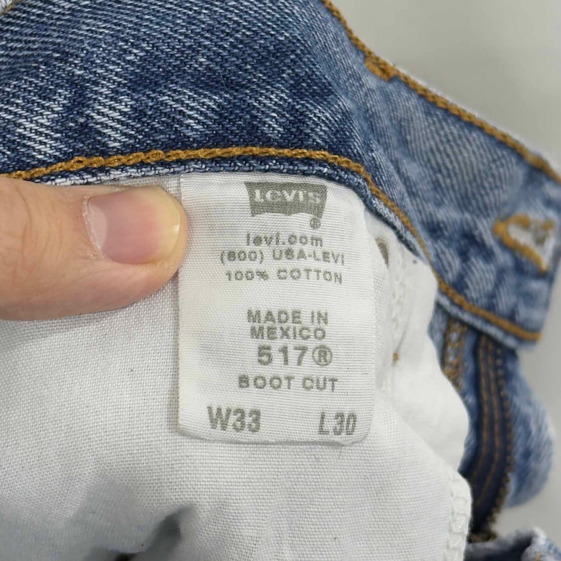 00s 리바이스 517 데님팬츠 W33 L30 상품이미지5