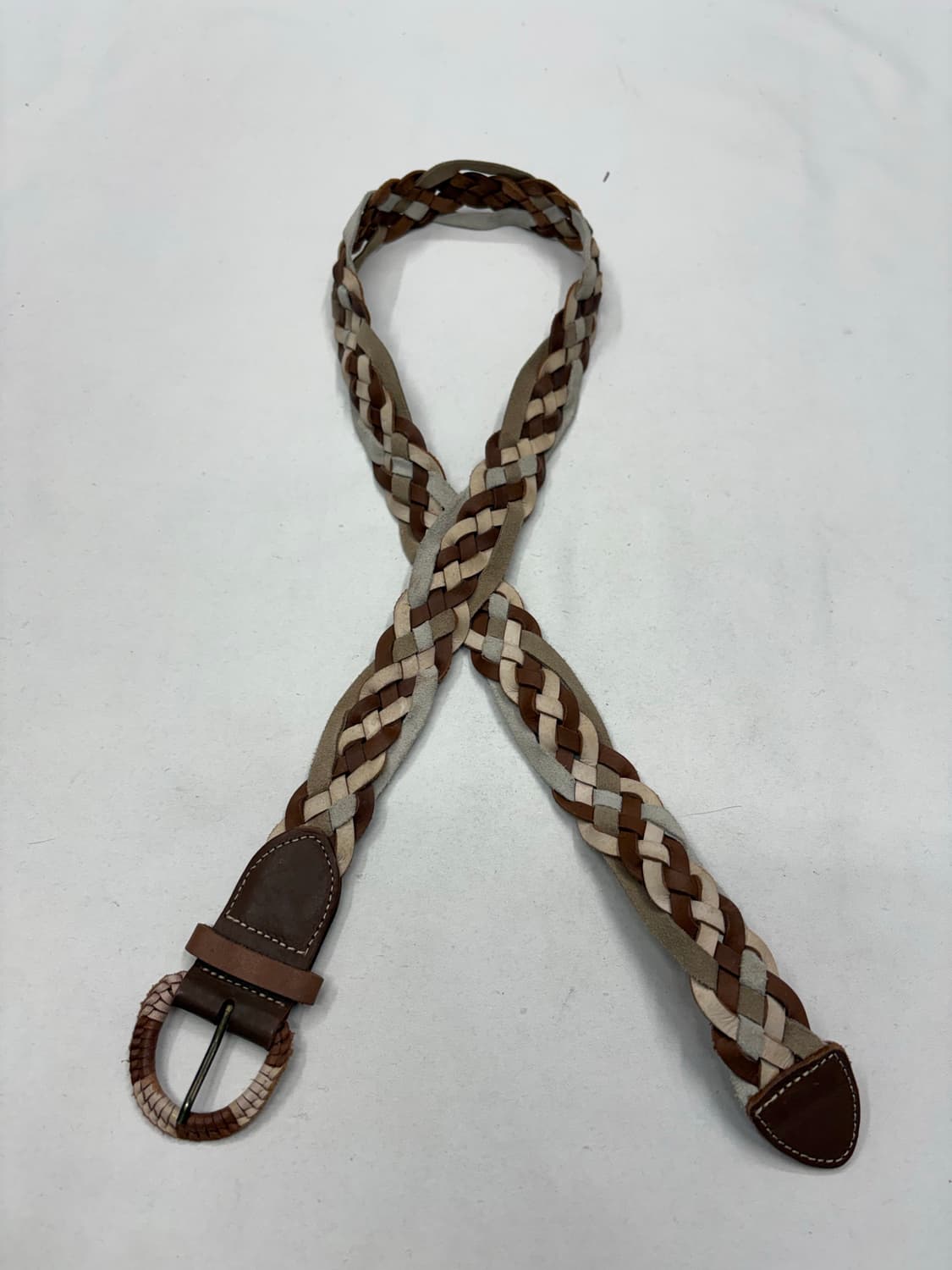 GAP 빈티지 브레이드 카우 레더 벨트 상품이미지2