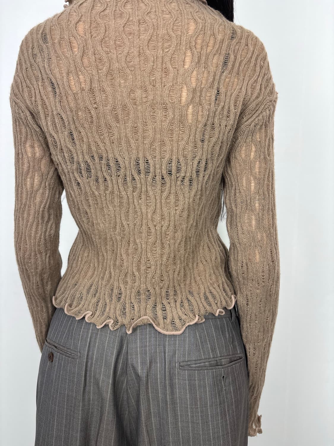 BROWN WAVE WOOL KNIT 상품이미지6