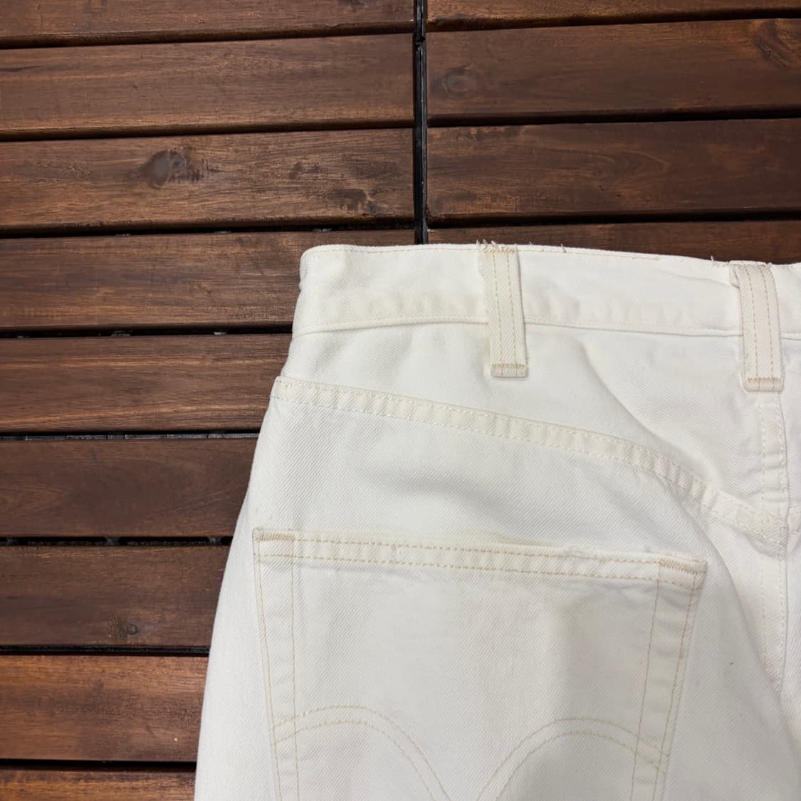리바이스 00’s 501 화이트 데님 팬츠 (38) 상품이미지7