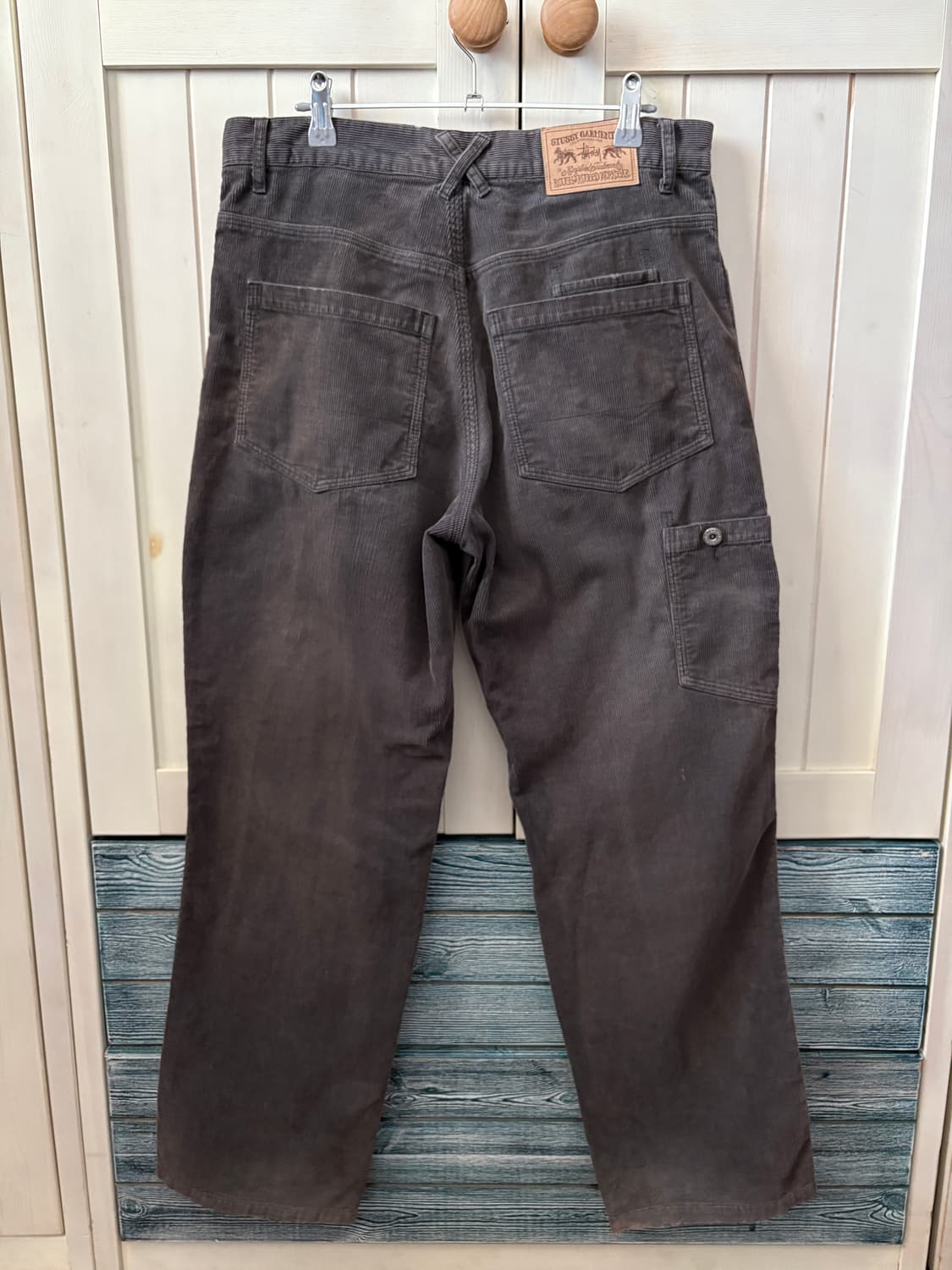 올드 스투시 팬츠 카펜터 그레이 코듀로이 32 사이즈 상품이미지2