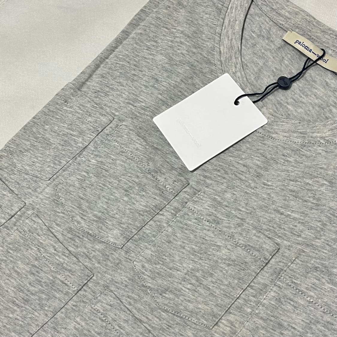 [L,XL]팔로마울 Arisa 포켓 티셔츠/그레이 상품이미지2