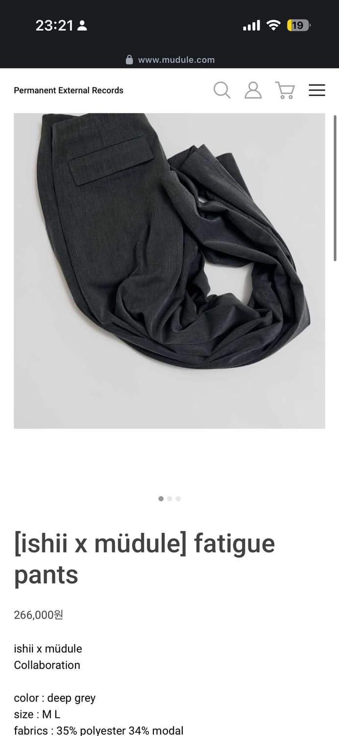 [ishii x müdule] fatigue pants 상품이미지1