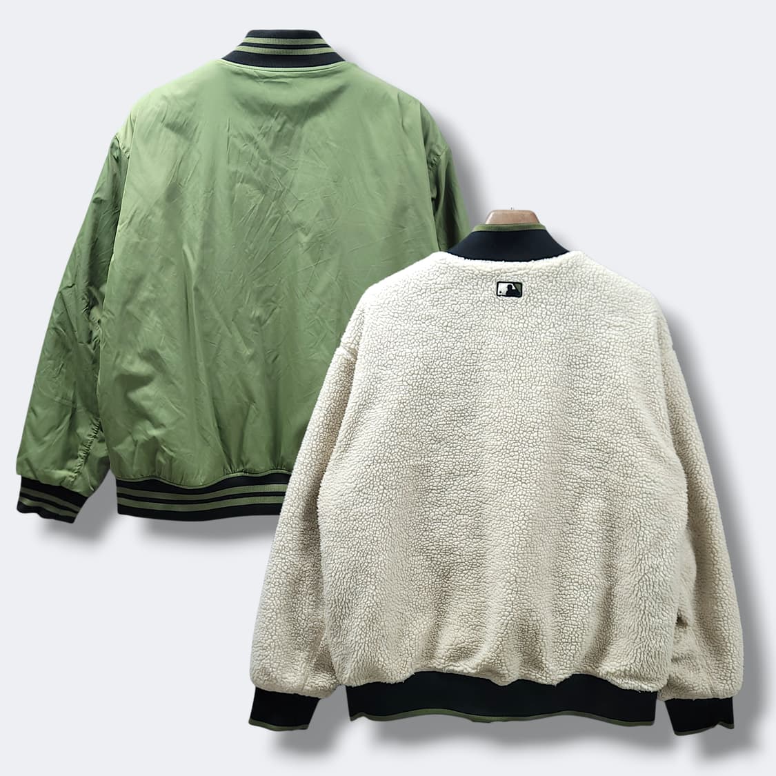 [L/100] MLB 뉴욕 양키즈 리버시블 쉐르파 바시티 자켓 상품이미지3