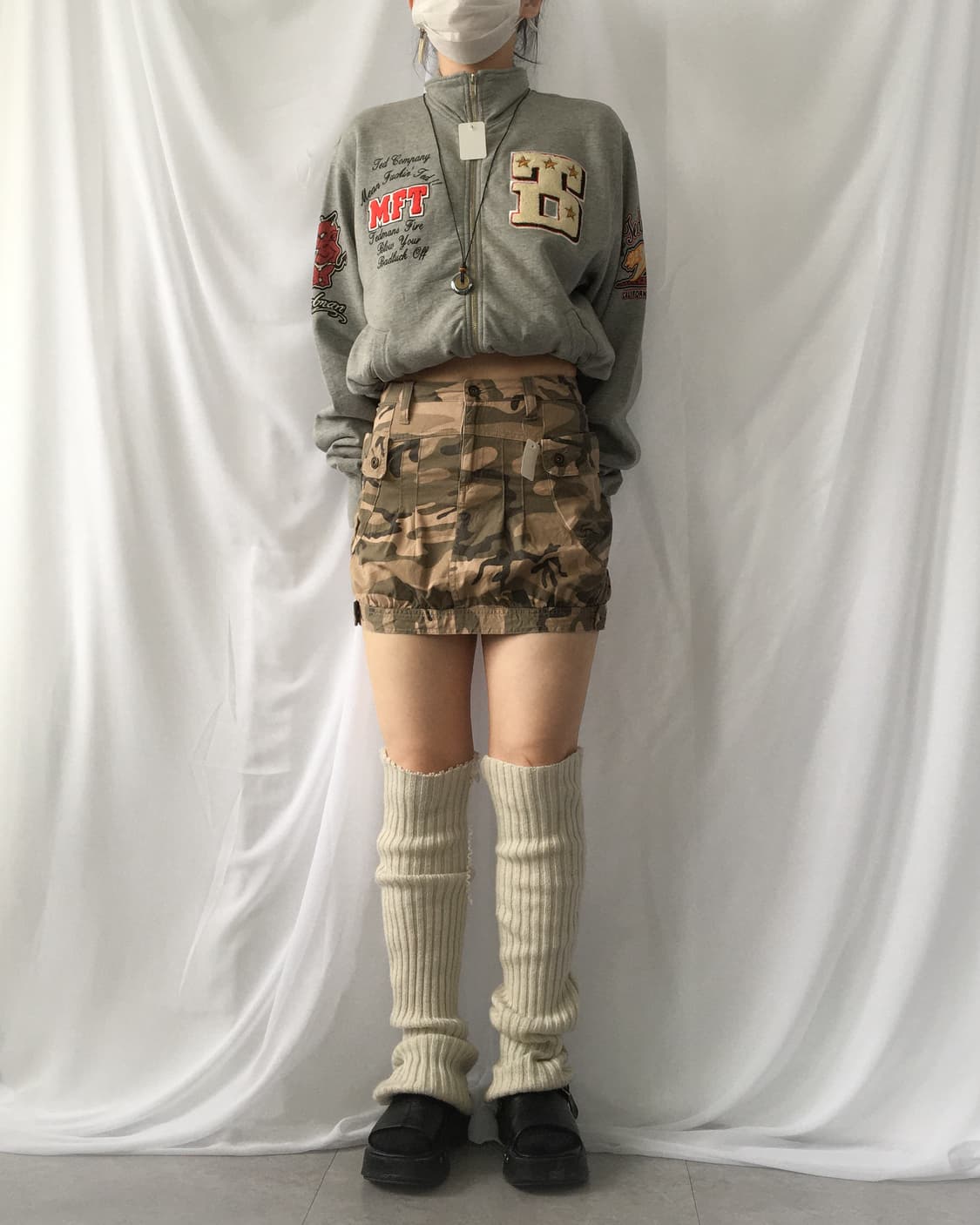 Camo pattern mini skirt 상품이미지6