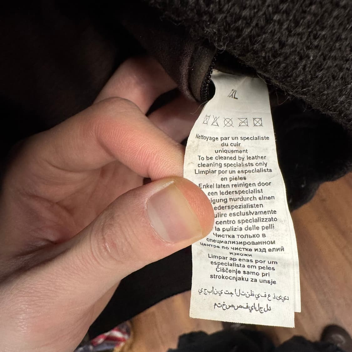 JULES 빈티지 레더 플라이트 자켓 투포켓 디테일 브라운 상품이미지6