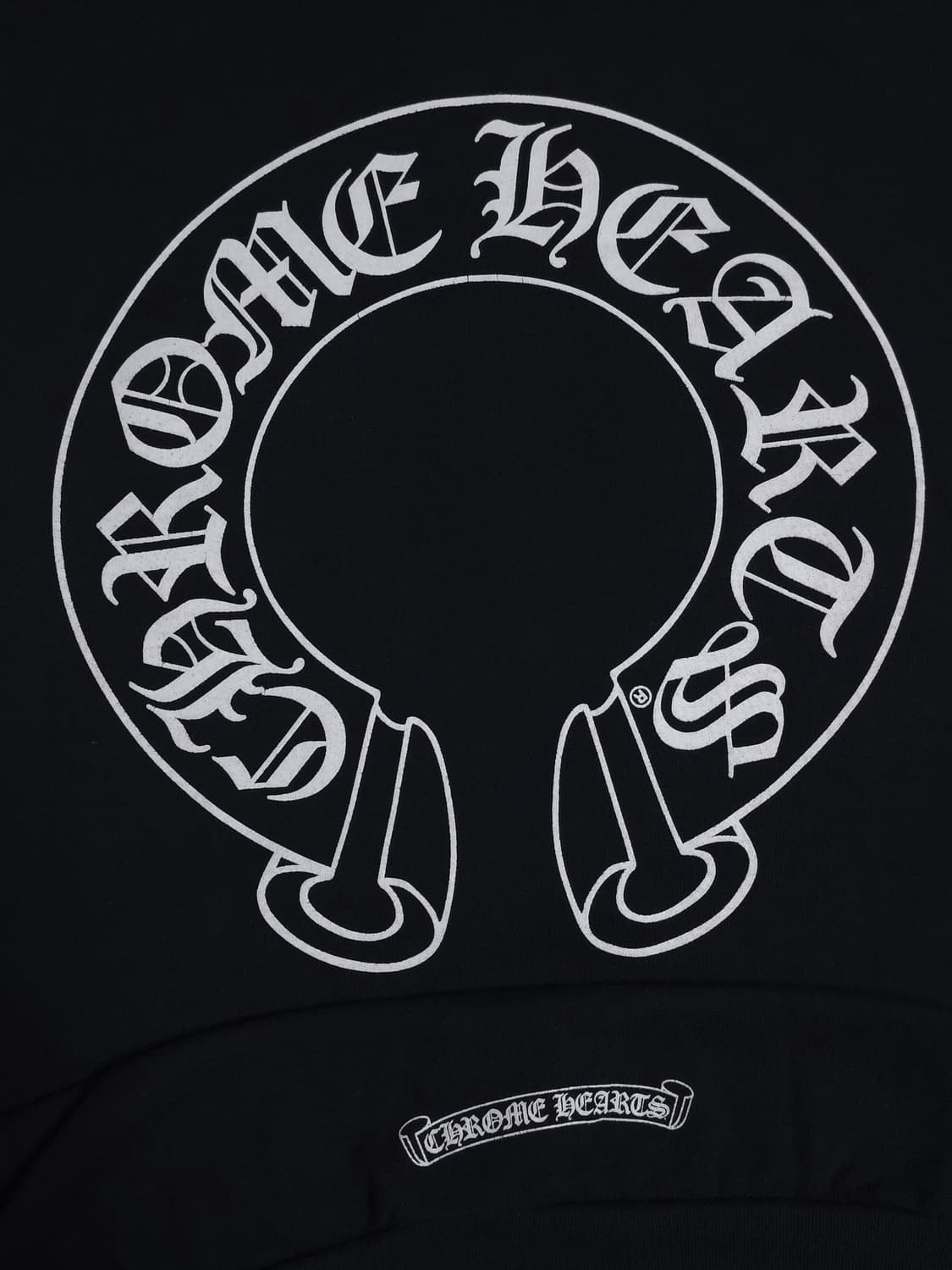 [M] 크롬하츠 홀스슈 플로랄 플리스 후드집업 블랙 상품이미지6