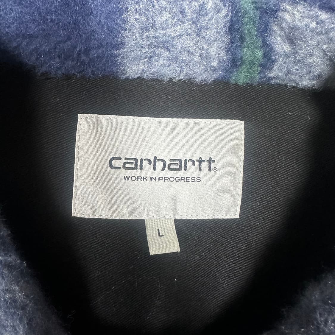 ✨ (바배) 칼하트 웍스아웃 체크 울 셔츠 자켓 상품이미지3