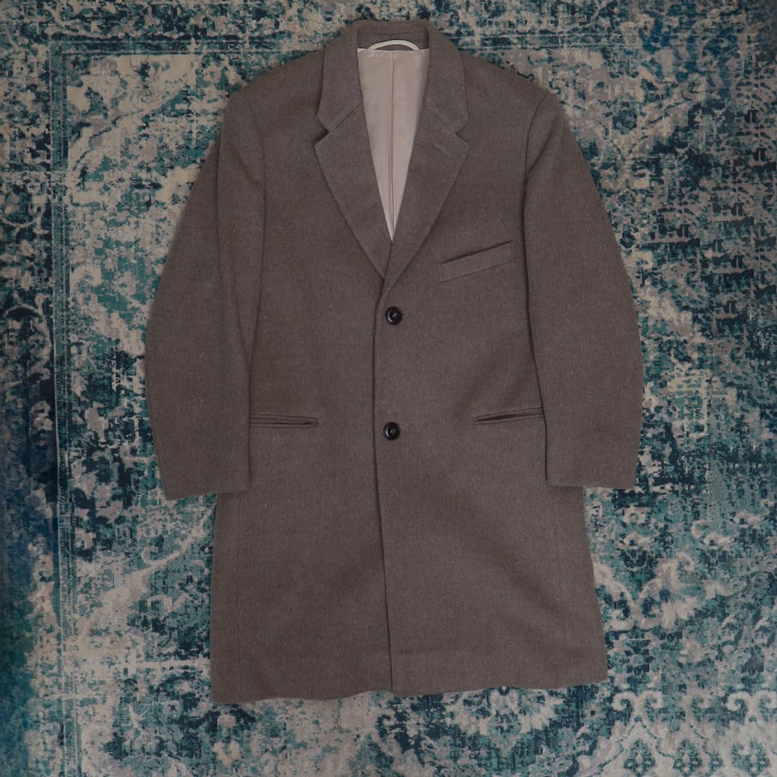 Lemaire 르메르 17FW 울/모헤어 싱글 코트 브라운 46 상품이미지1