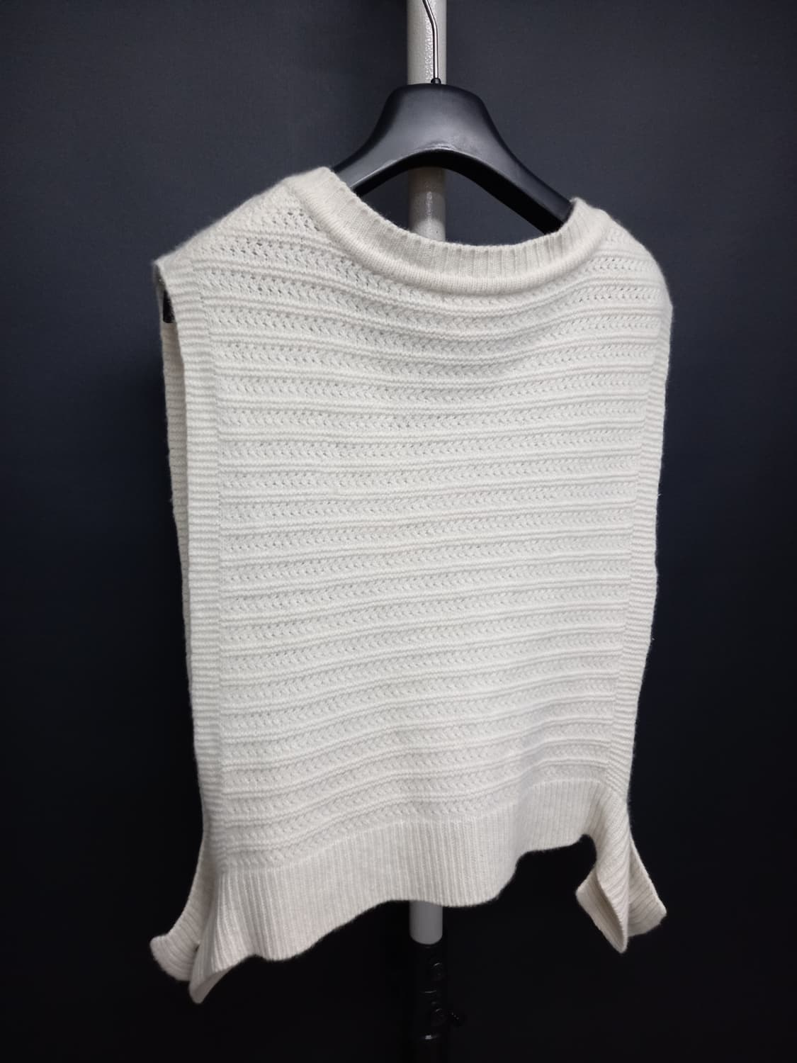 시스템 춘추동 캐시미어블랜 니트 숏 베스트 F 33-66 상품이미지6