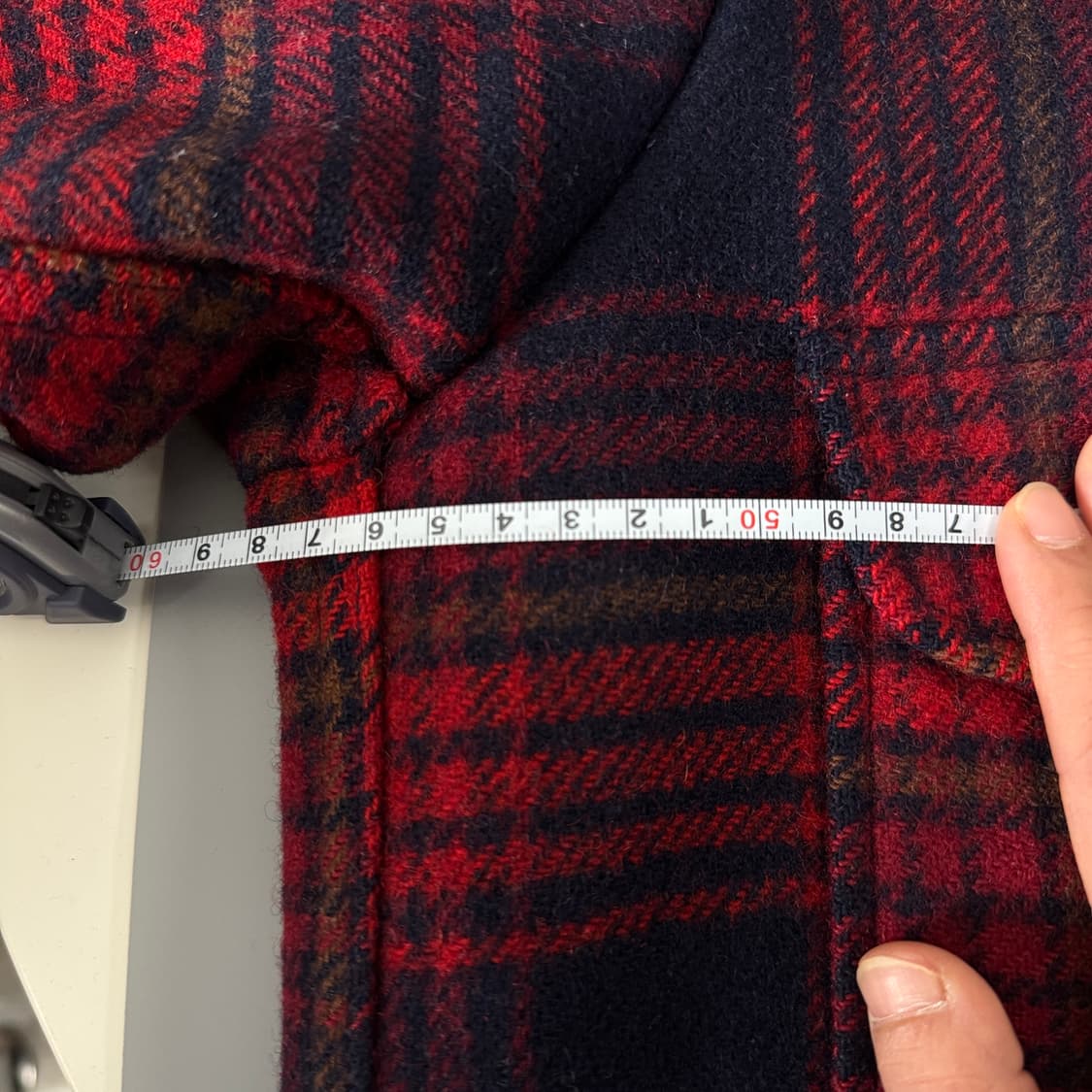 Pendleton 펜들턴  체크 울 셔츠 자켓 M / 100% Vi 상품이미지7