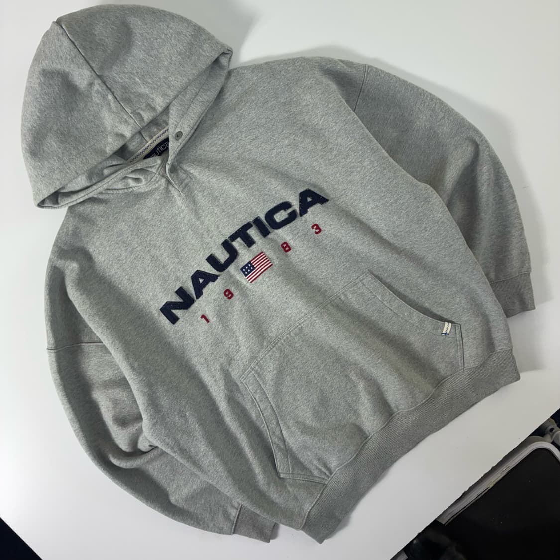 Nautica  노티카 83 플래그 그레이 후드티  상품이미지1