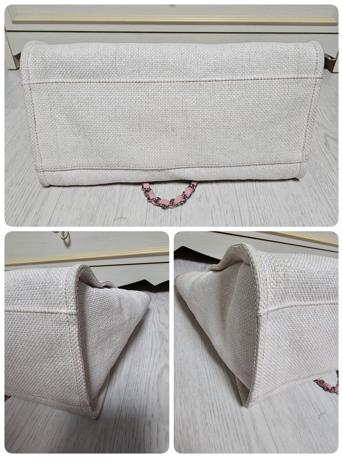 정품 샤넬 은장 라지 도빌백 21번대  상품이미지7