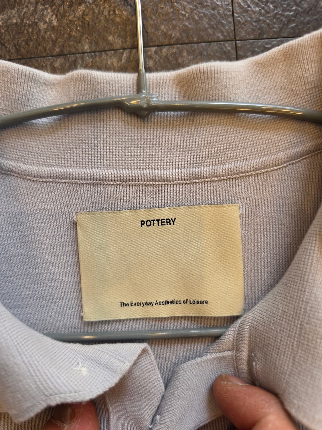 #포터리 실버그레이 컴포트 하프 니트 105 상품이미지2