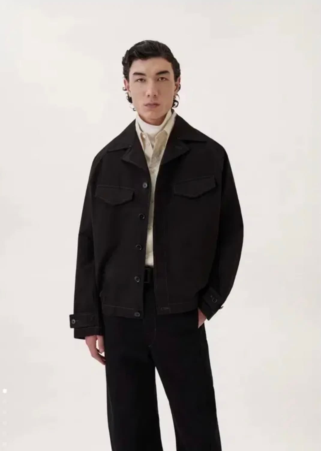 [48] 르메르 필드오버셔츠 블랙 상품이미지1