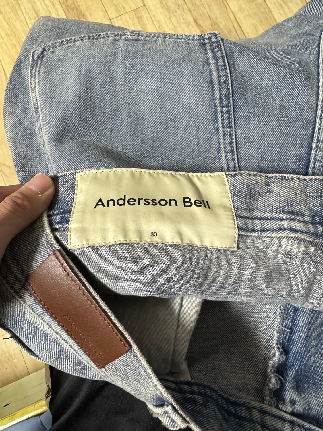 엔더슨벨 워시드 지퍼 데님 상품이미지2