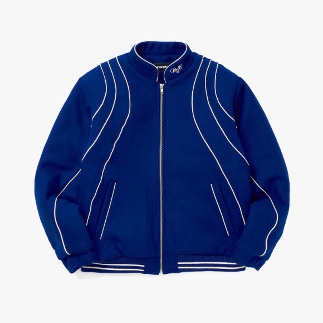 위캔더스 Wavy Pipe Wool JK - 블루 상품이미지1