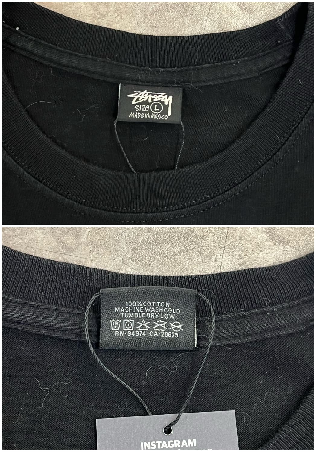 스투시 에잇볼 반팔티 블랙 L #csz3818 상품이미지3