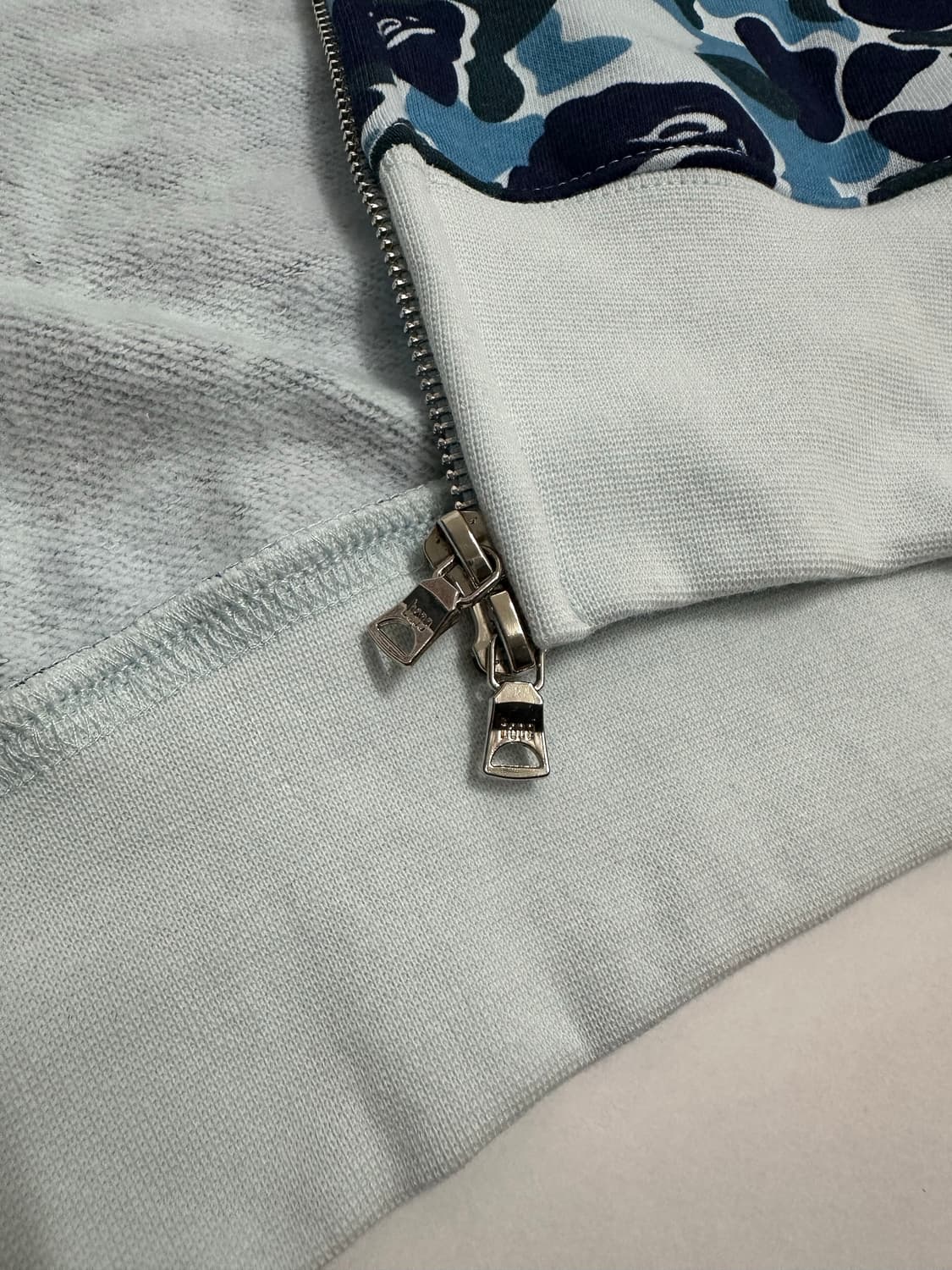 베이프 샤크 후드집업 블루 카모 L~XL 상품이미지4