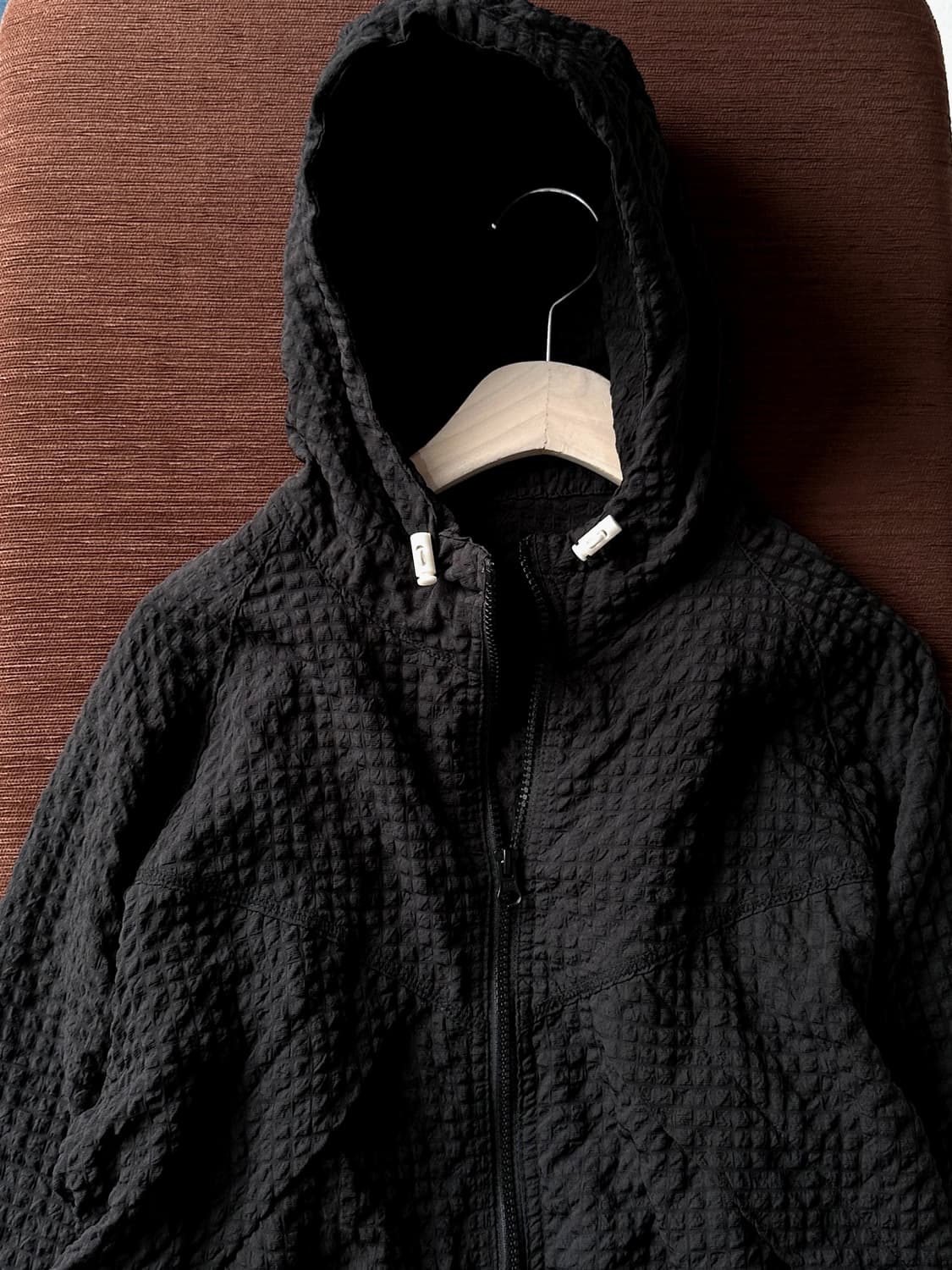 Design volume fabric zip easy parka 상품이미지4