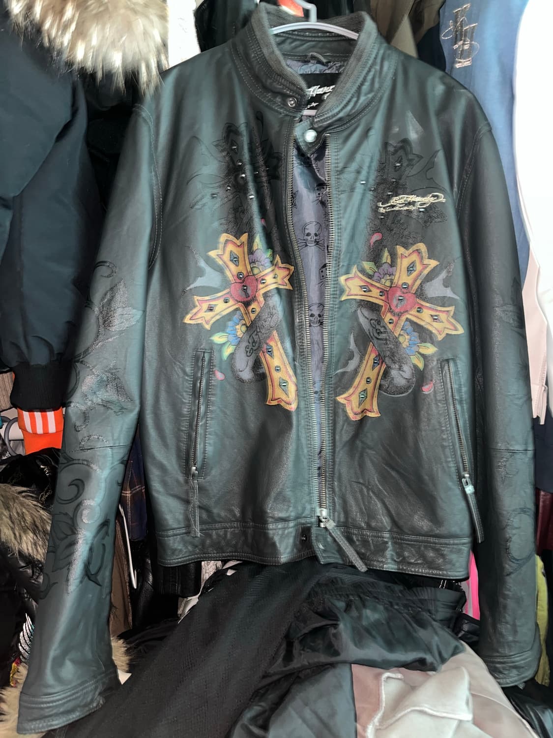 에드하디 레더 자켓 상품이미지2