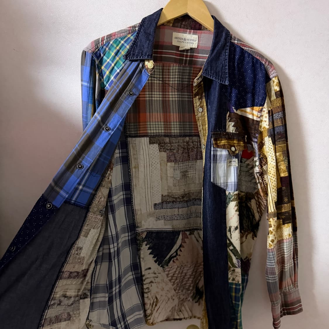 폴로 RRL 느낌 데님앤서플라이 웨스턴 투포켓 셔츠 XL (105정도) 상품이미지7