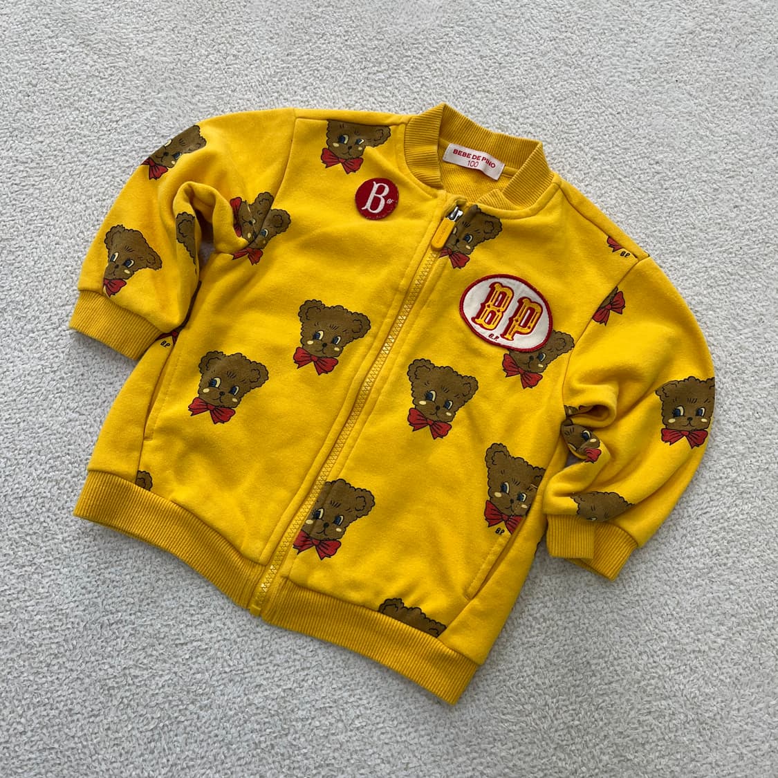 100 베베드피노 키즈 베어 집업 0325M 상품이미지1