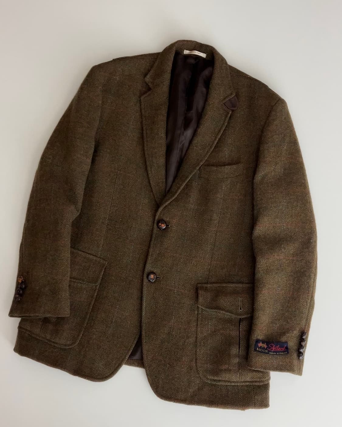 런던포그 체크 울 자켓 100 상품이미지3