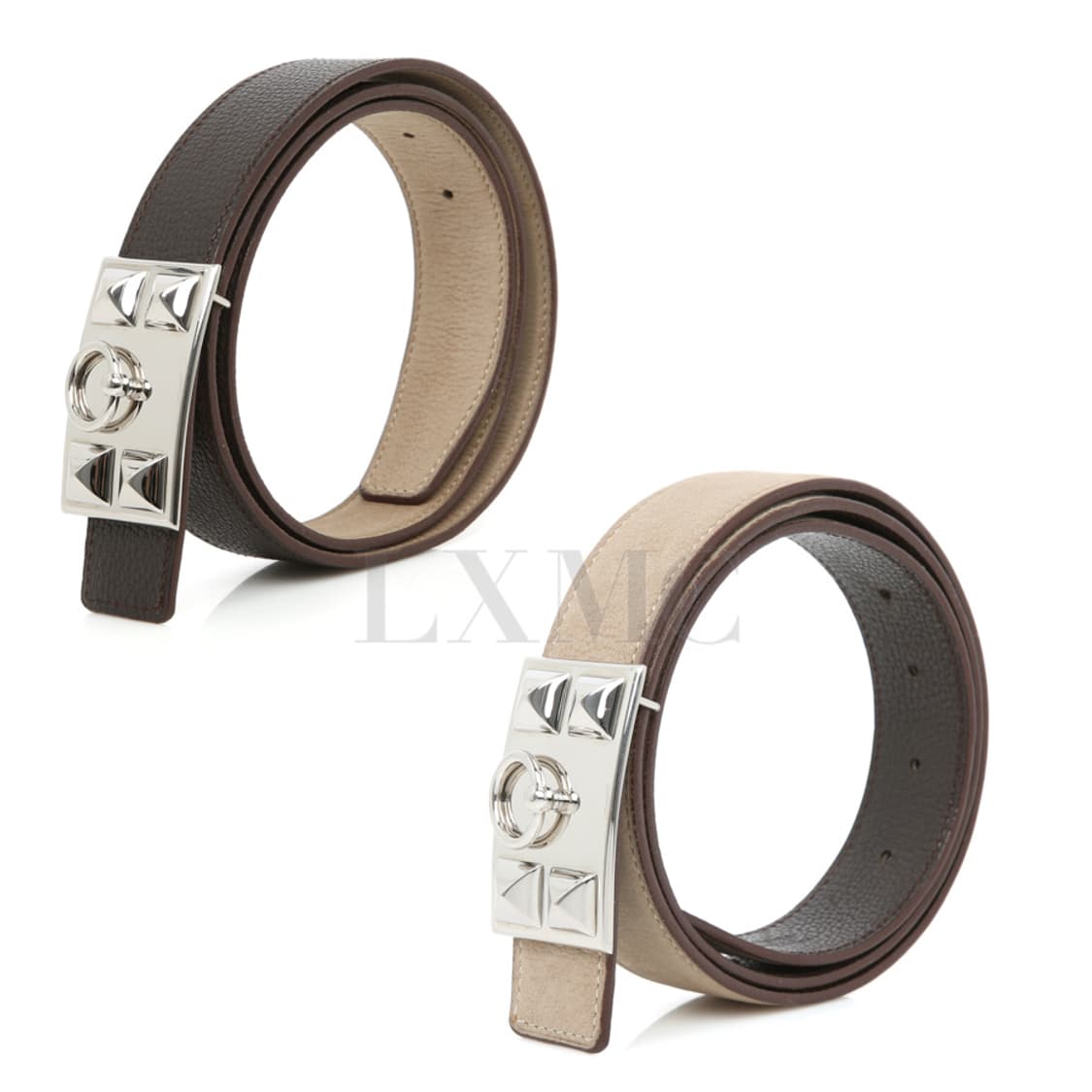 에르메스 메도르 벨트 양면 리버시블 벨트 스웨이드 브라운 상품이미지5