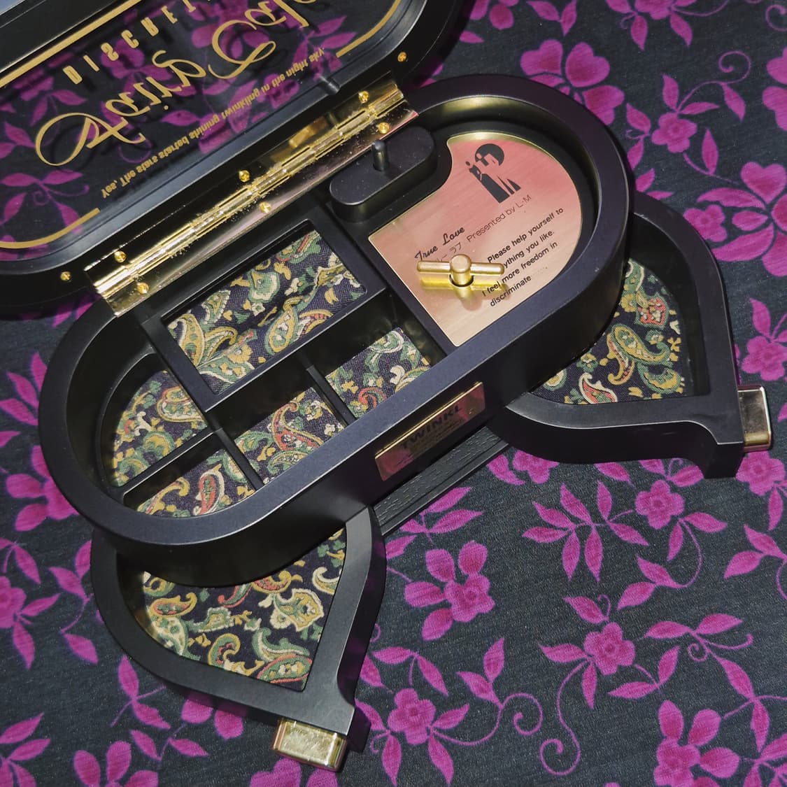 90s 트윙클 페이즐리 오르골 주얼리 보석함 상품이미지7