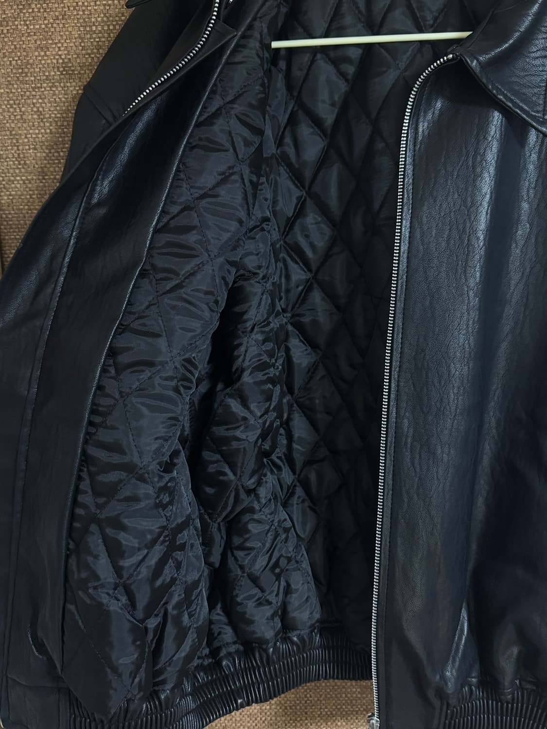 레더 봄버 자켓 상품이미지4