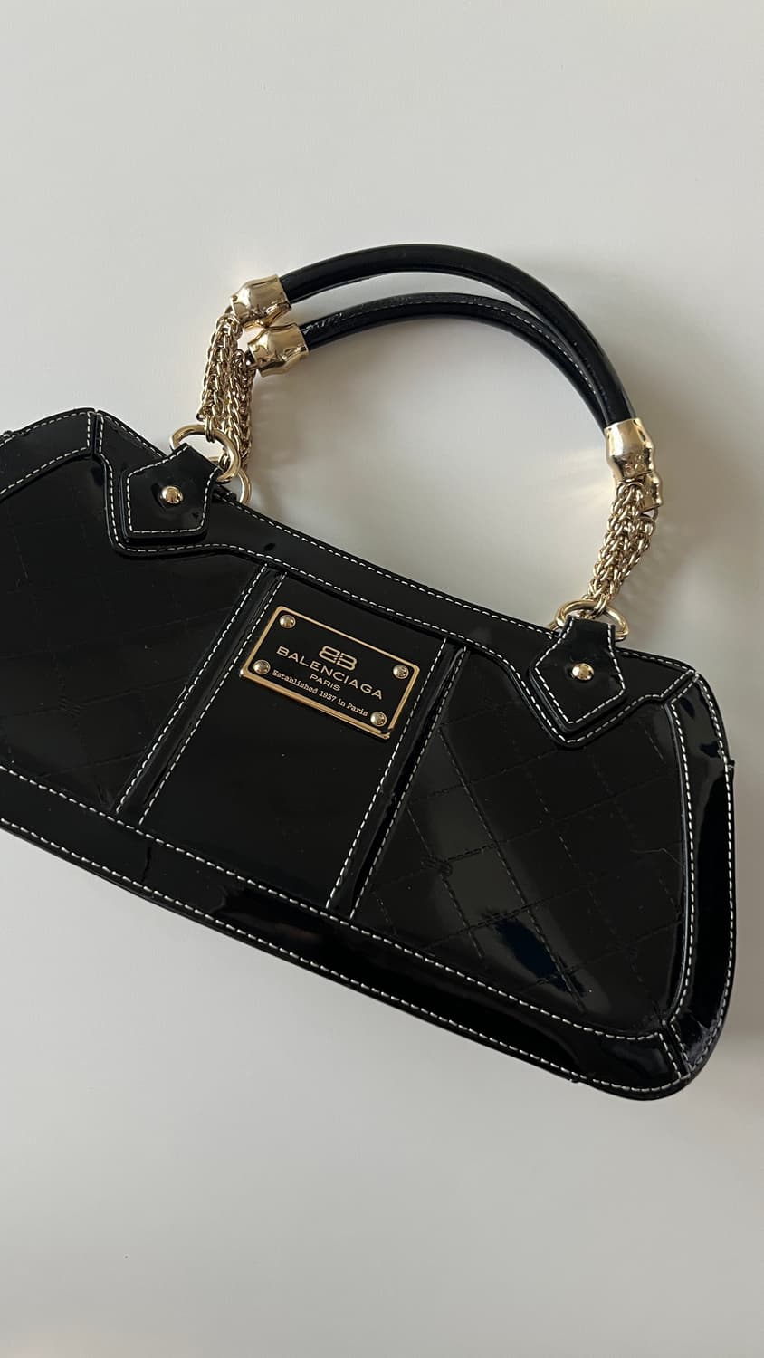 BALENCIAGA 00's Enamel tote Bag (금강) 상품이미지5