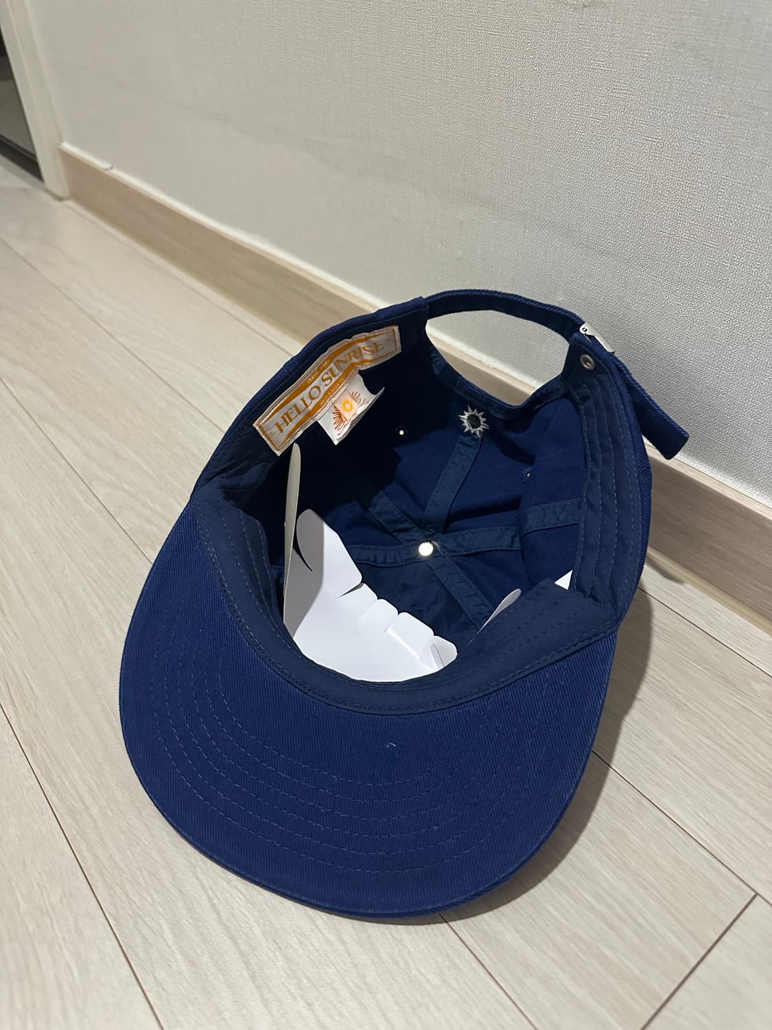 헬로썬라이즈 로고 6패널 캡 블루 상품이미지2