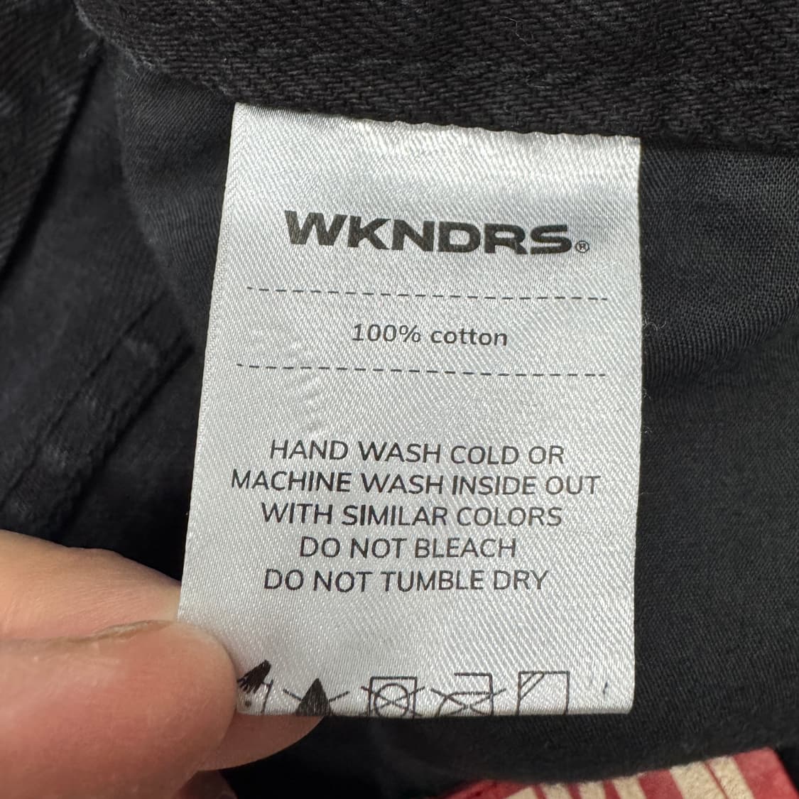 위캔더스 와이드 흑청 데님팬츠 상품이미지9