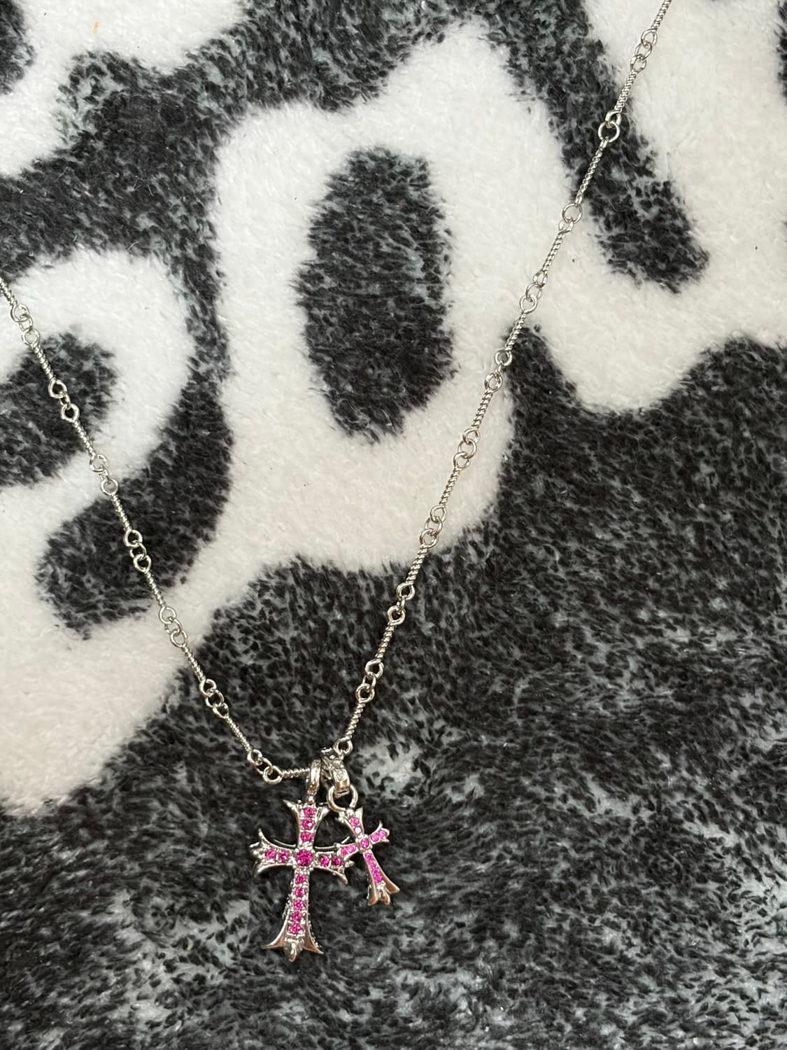 크롬 실버 써지컬 목걸이  상품이미지2