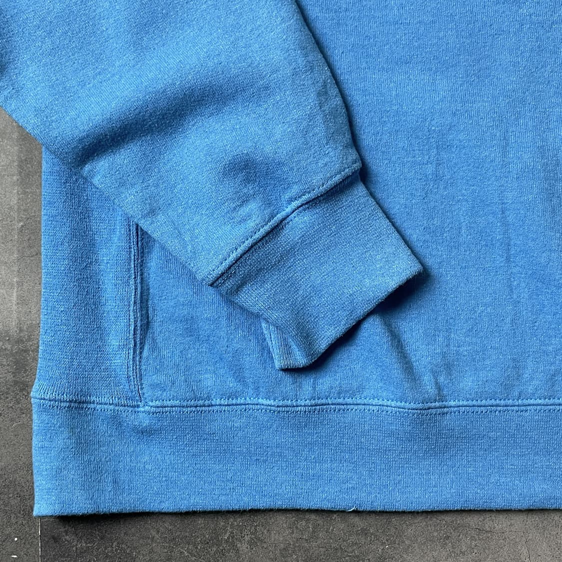 CHAMPION 챔피온 빈티지 블루 코튼 기모 맨투맨 A00496 상품이미지4