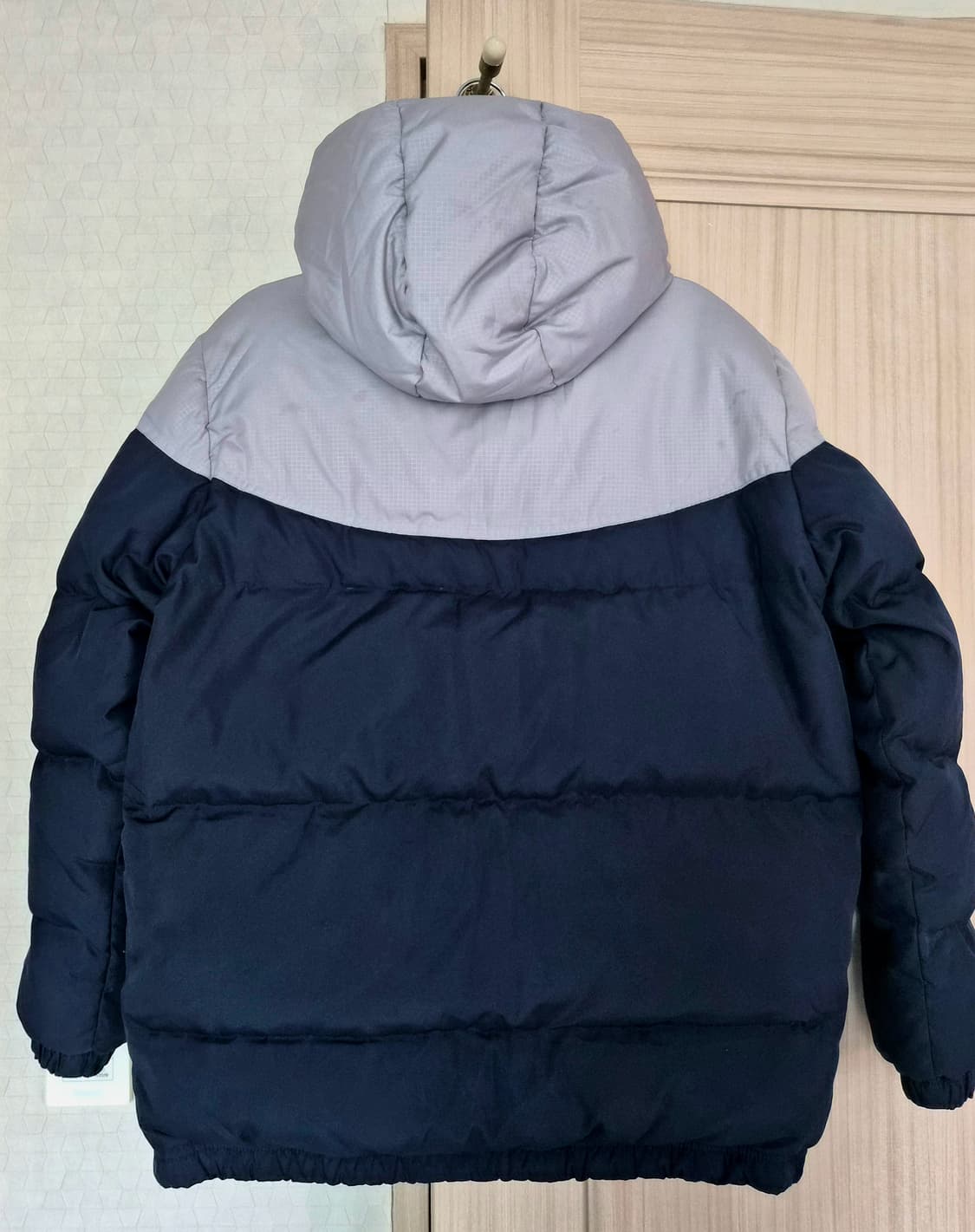 나이키 네이비X그레이 리버시블 패딩 상품이미지2