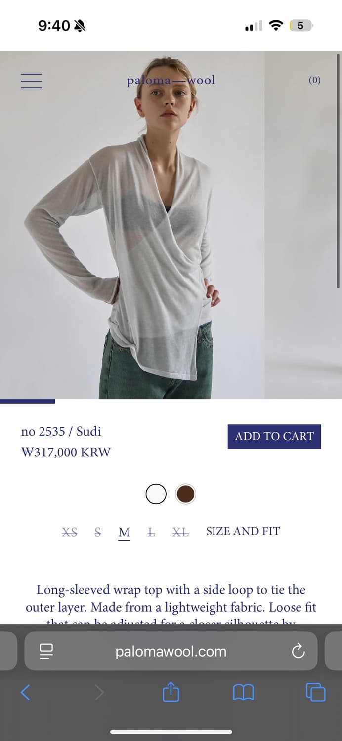 팔로마울 sudi white m 상품이미지1