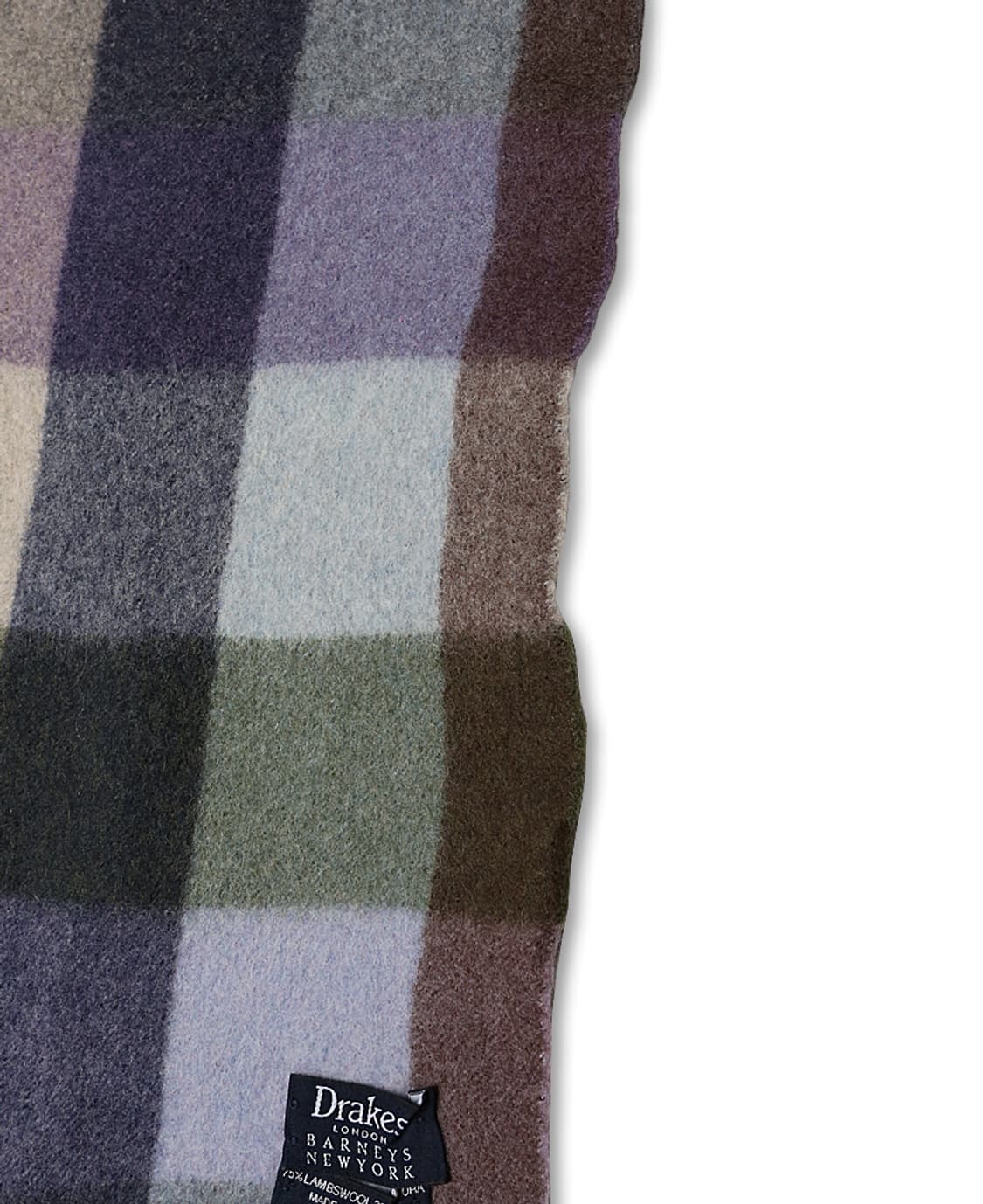 드레익스 [Drake's] 멀티 컬러 블록 패턴 머플러 상품이미지4