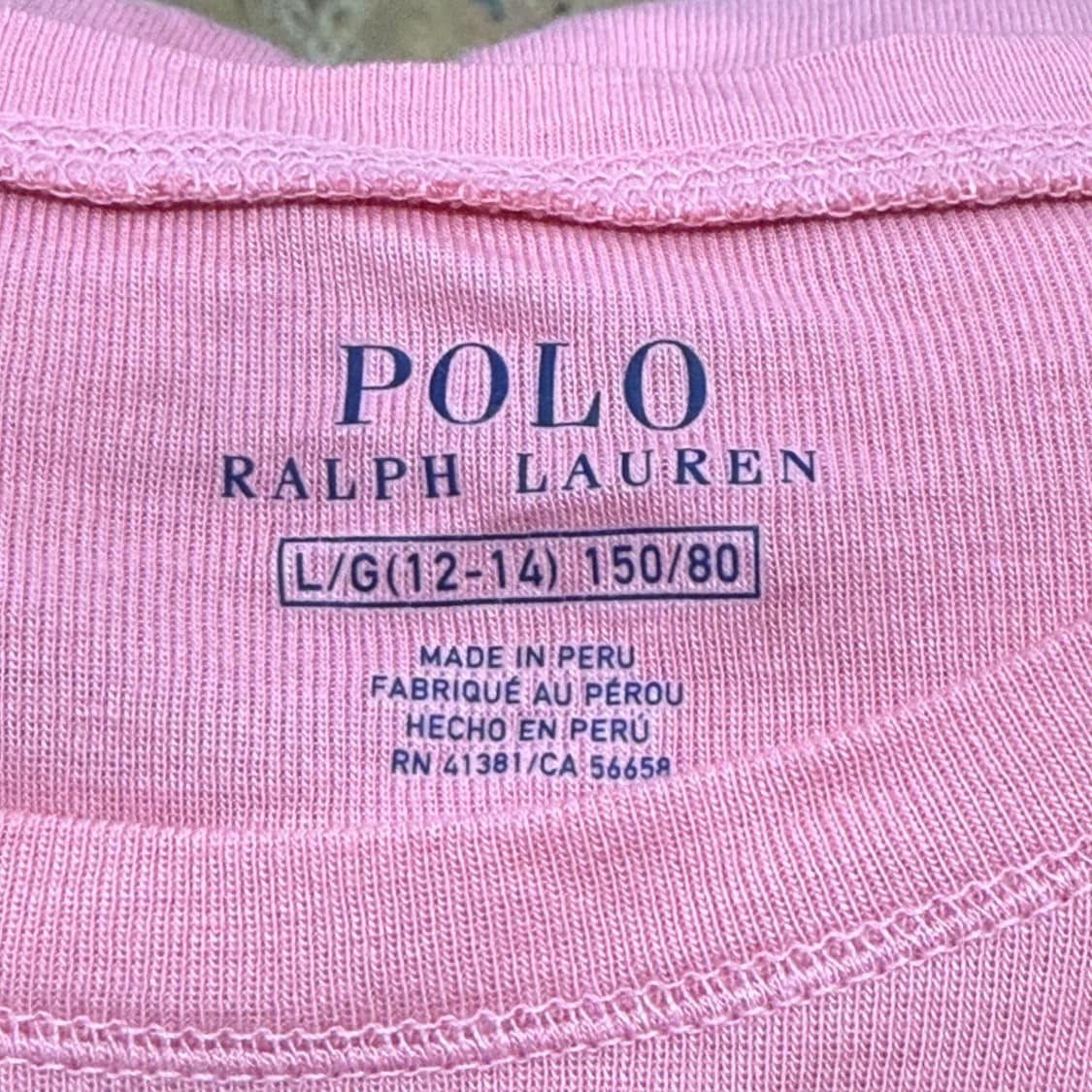 폴로 랄프로렌 딸기우유 핑크 긴팔티  상품이미지5