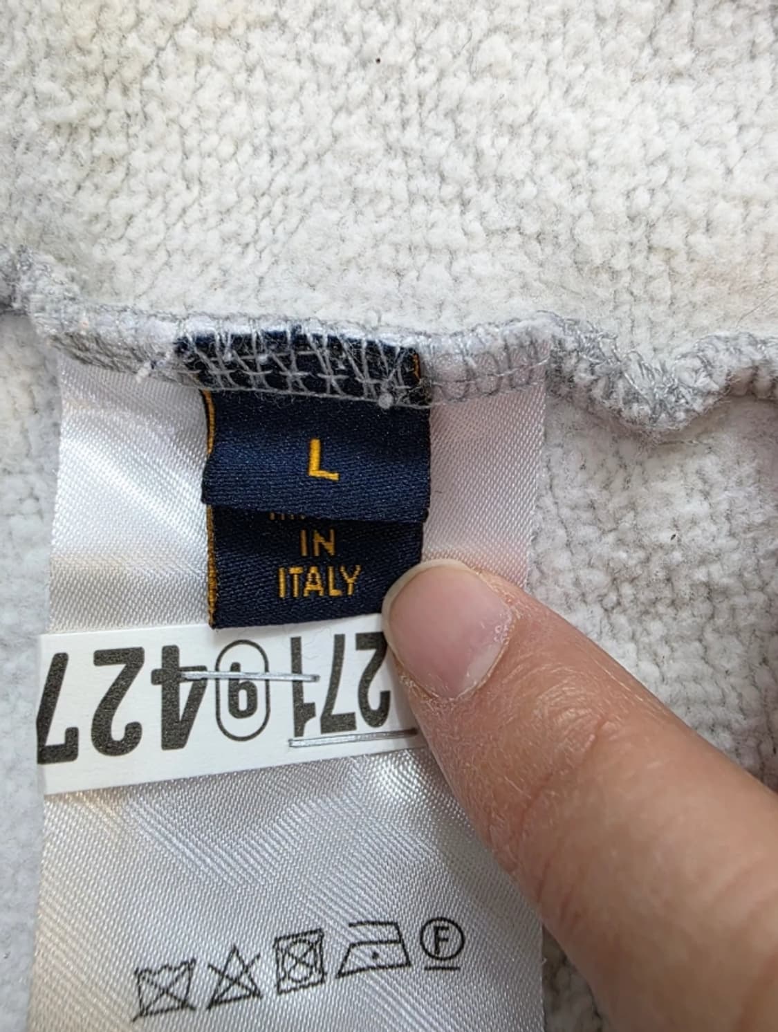 루이비통 네온 로고 맨투맨 그레이 L (드라이완료) 상품이미지7