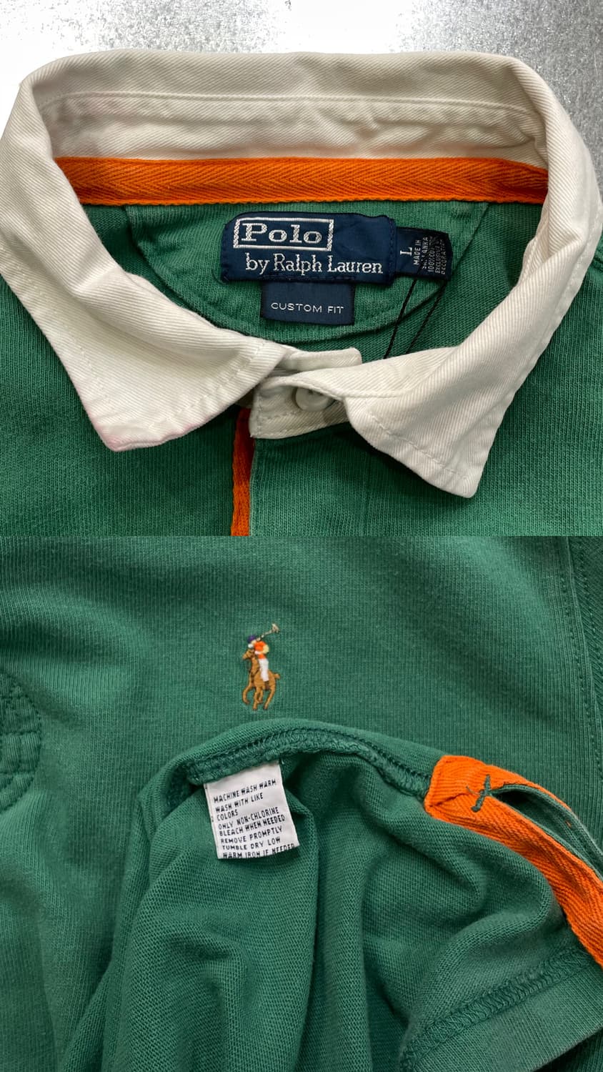 (L) POLO 폴로 랄프로렌 카라 럭비티 커스텀핏 상품이미지7